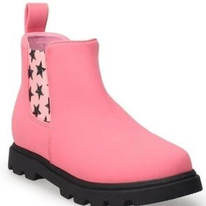 Sonoma Big Girls Pink Star Boots Pink NWT Size 5